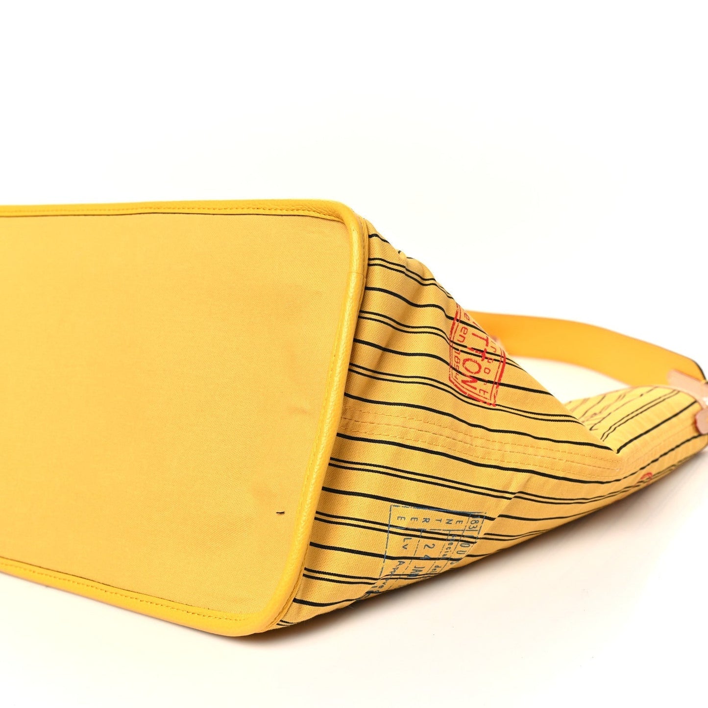 Monogram Stamped Inside Out NYC Neverfull Bandouliere GM Yellow