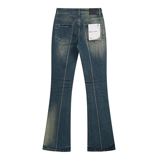 Purple Flared Jeans