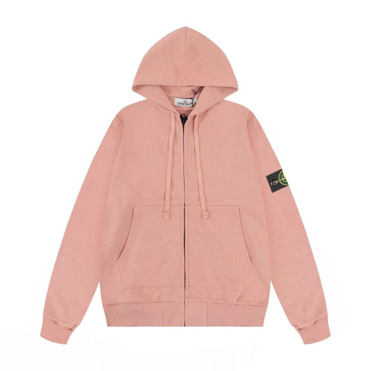 Monogram Zip Hoodie