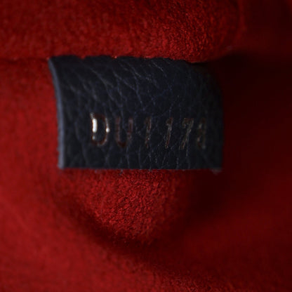Soft Calfskin Braided Lockme Bucket Marine Rouge