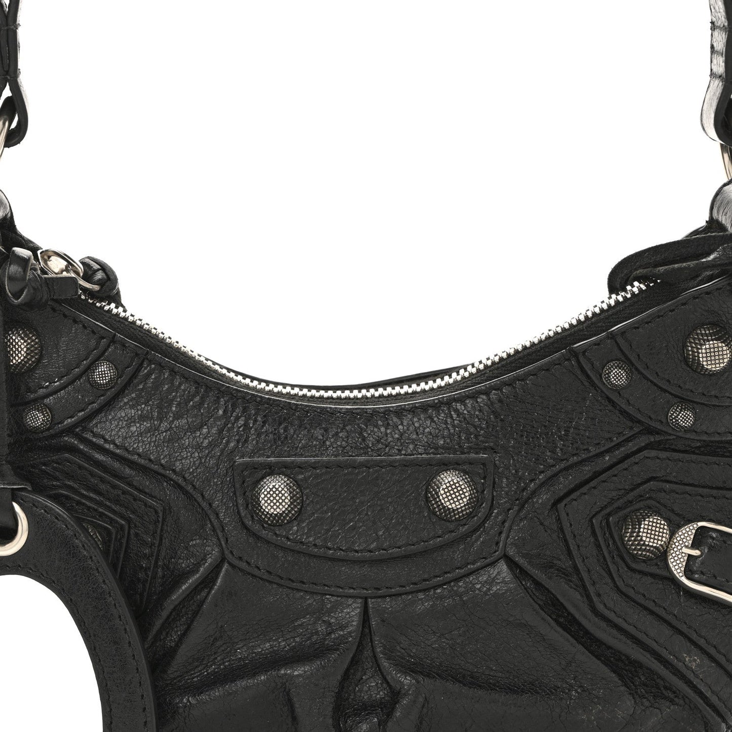 Agneau Arena Le Cagole Shoulder Bag XS Black