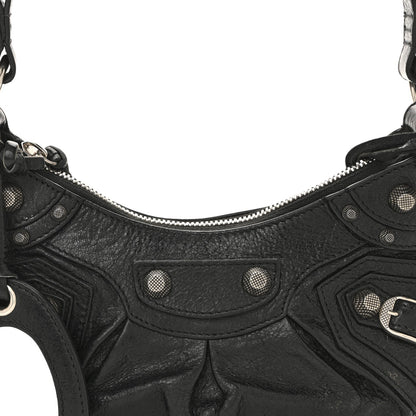 Agneau Arena Le Cagole Shoulder Bag XS Black
