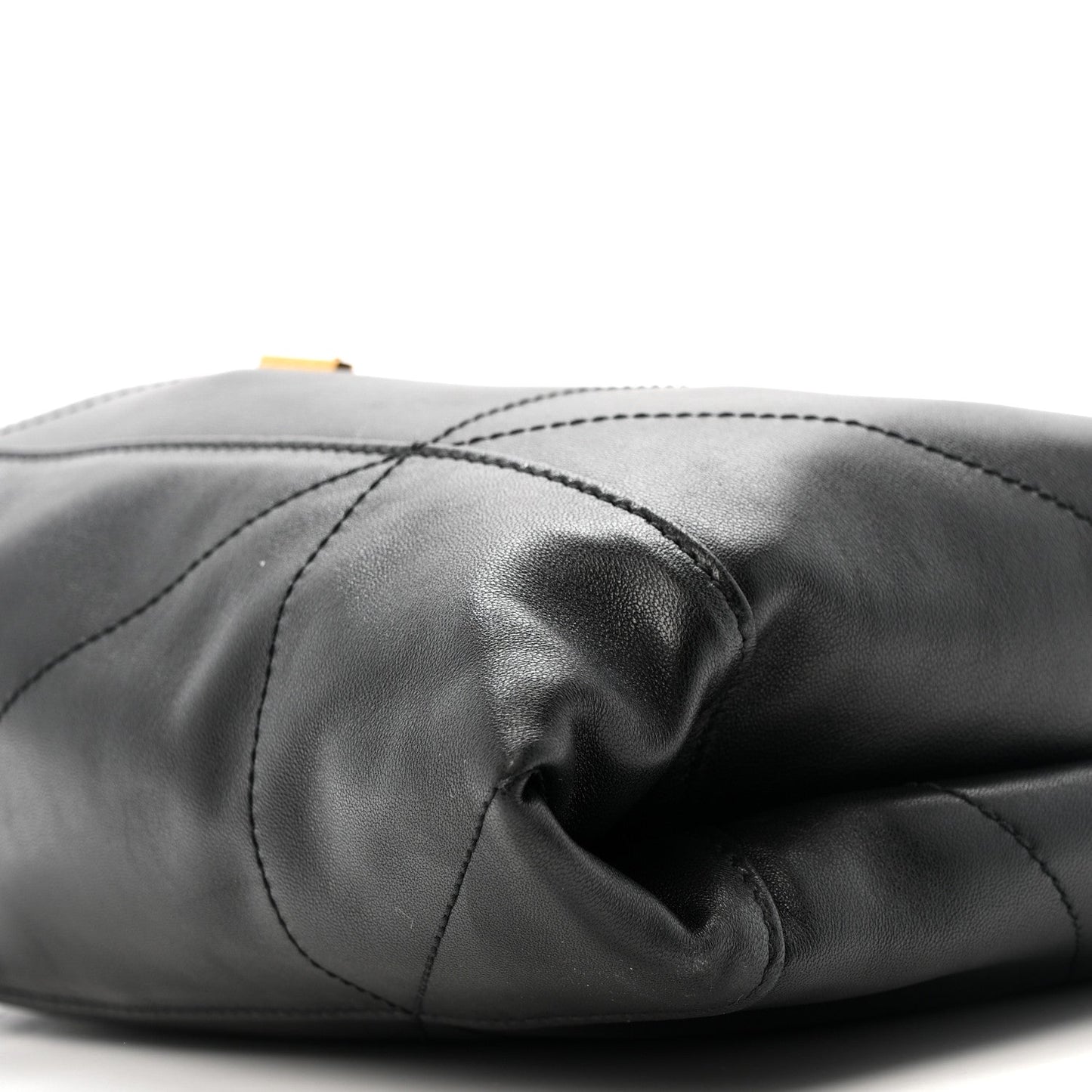 Lambskin Matelasse Monogram Large Jamie 4.3 Pochon Black