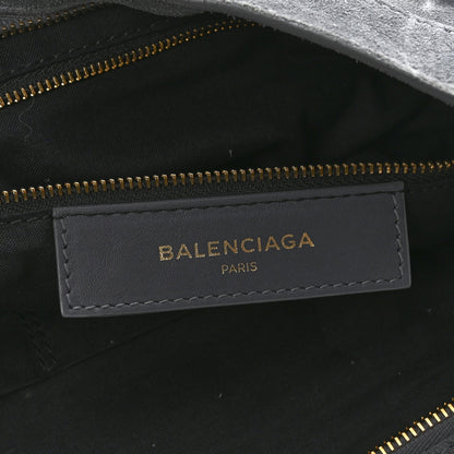 Suede Gold Metallic Edge Hardware City Gris Plomb
