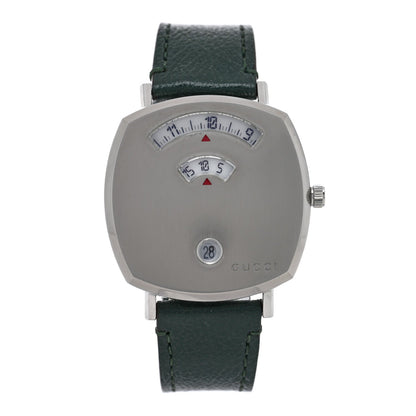 Stainless Steel Calfskin 35mm Grip Quartz Watch Green