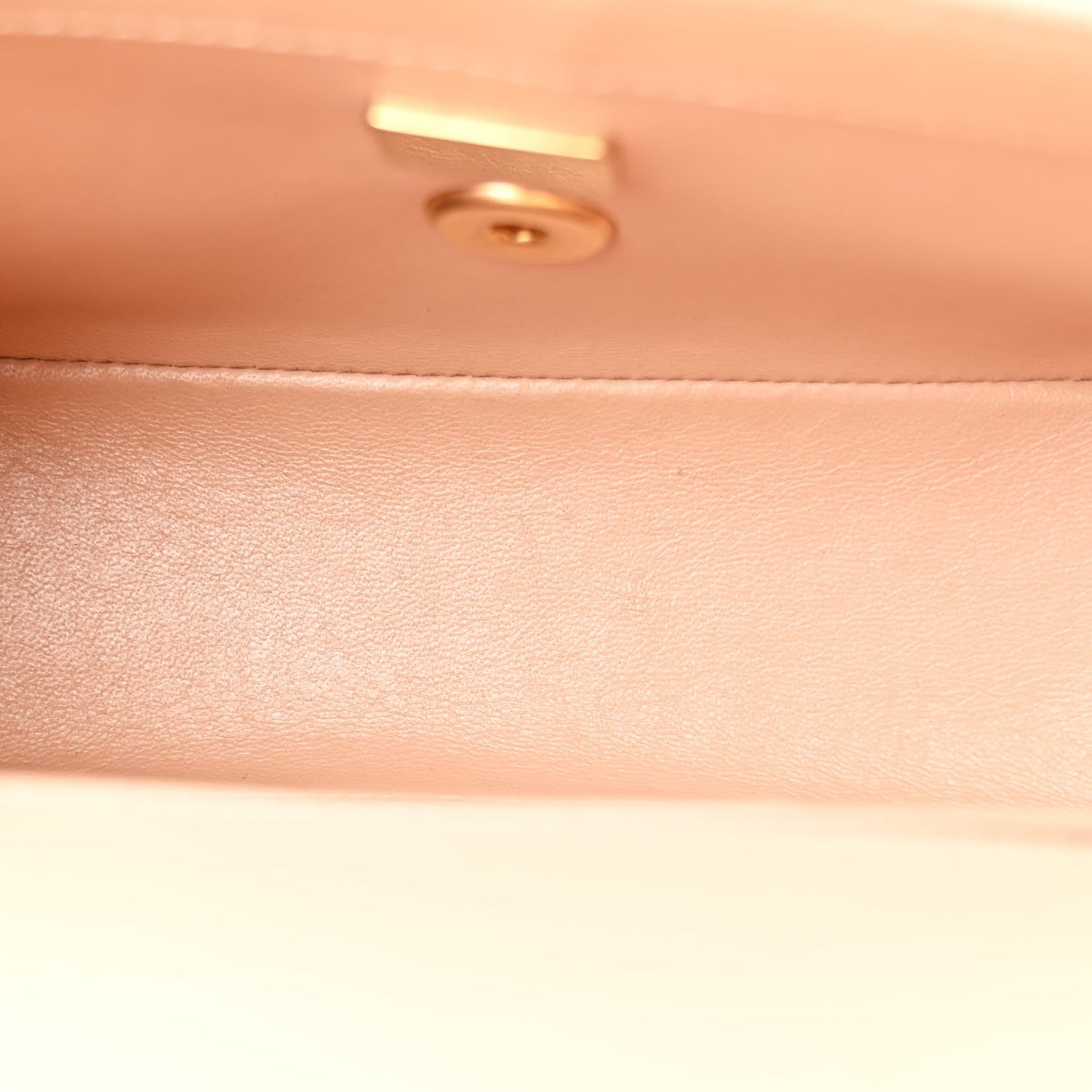 Calfskin Quilted Mini Perfect Fit Flap Beige