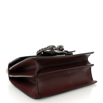 Dollar Calfskin Crystal Web Mini Dionysus Bamboo Top Handle Bag Vintage Bordeaux Black Diamond