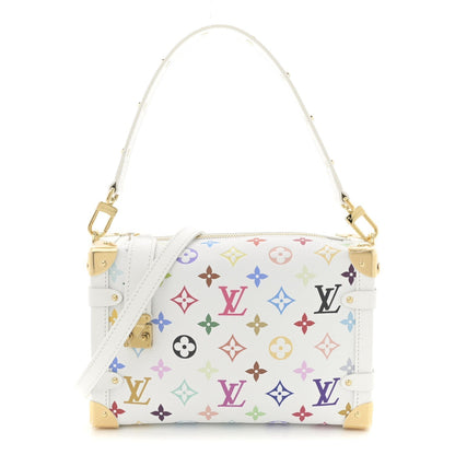 LV x TM Cowhide Monogram Multicolor Side Trunk MM White