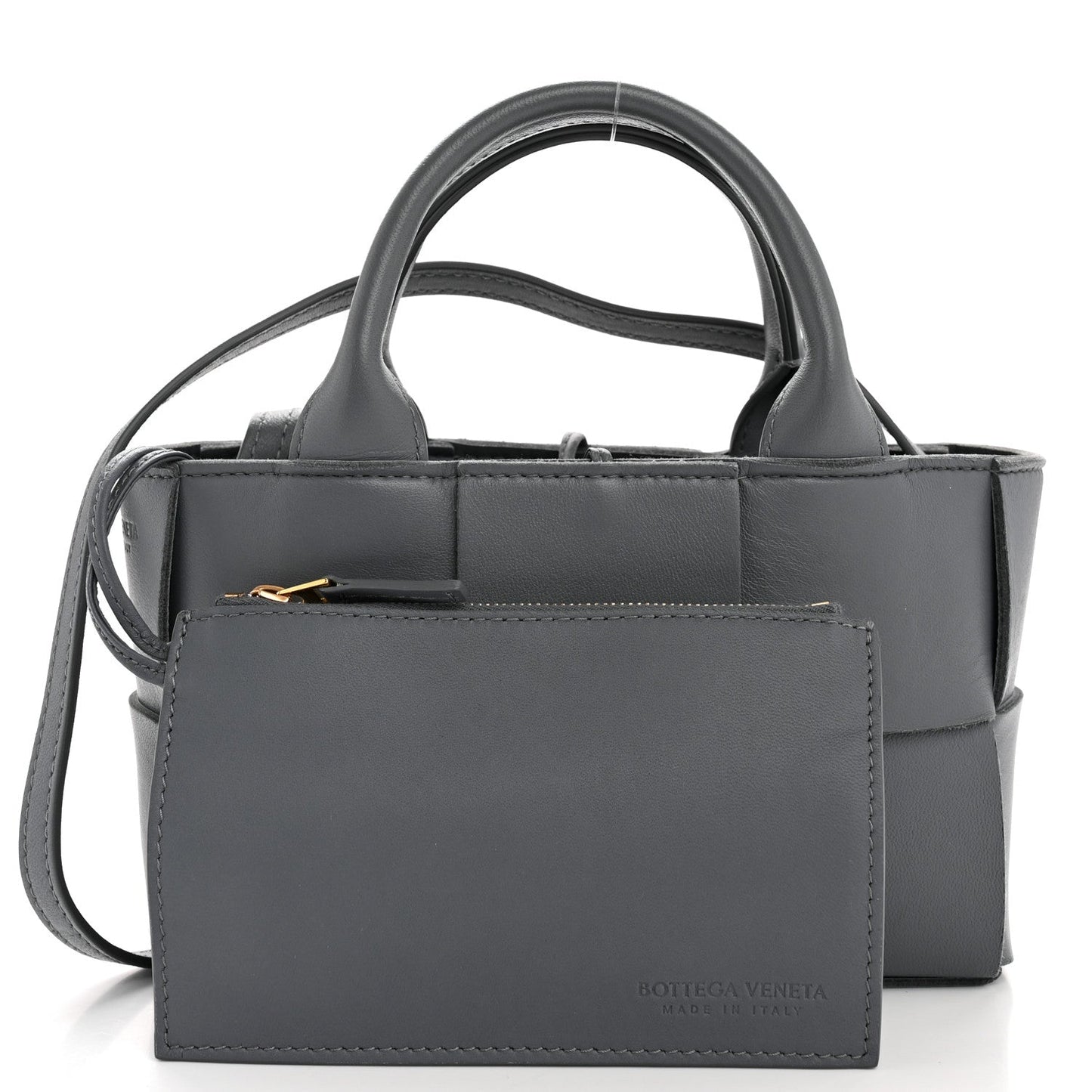 Nappa Maxi Intrecciato Arco Tote Thunder