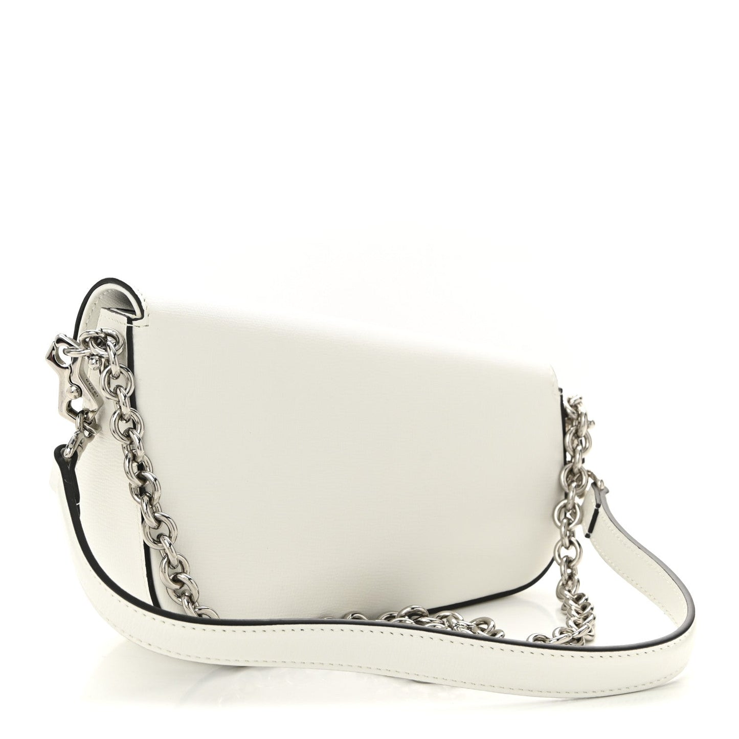 Demetra Mini Horsebit 1955 Asymmetric Shoulder Bag Great White