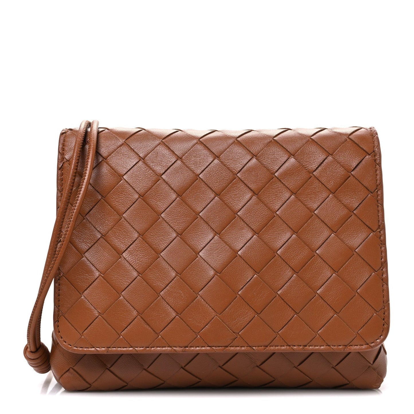 Nappa Intrecciato Mini Crossbody Bag Wood