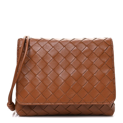 Nappa Intrecciato Mini Crossbody Bag Wood