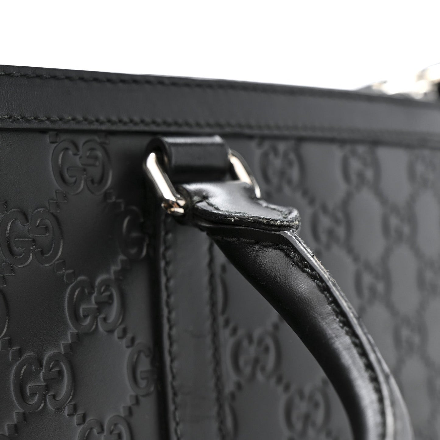 Guccissima Signature Briefcase Black