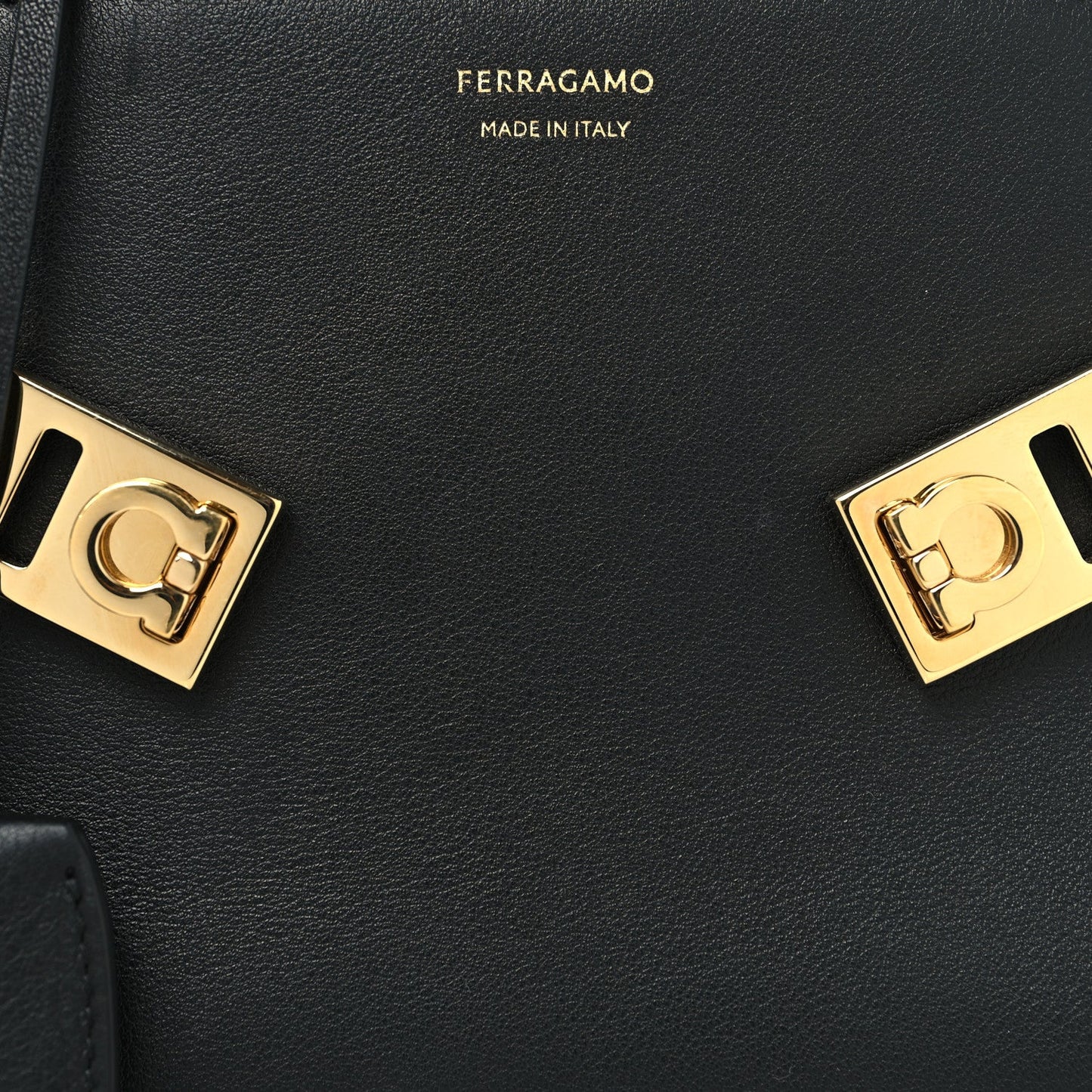 Calfskin Mini Hug Bag Black
