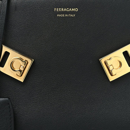 Calfskin Mini Hug Bag Black