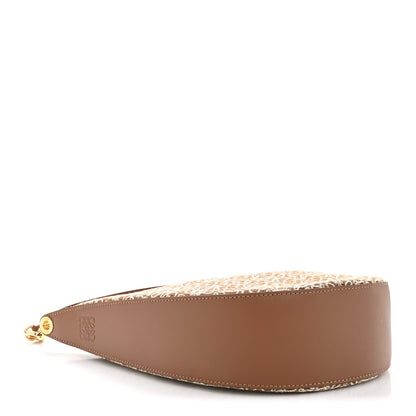 Jacquard Anagram Calfskin Luna Bag Tan Pecan