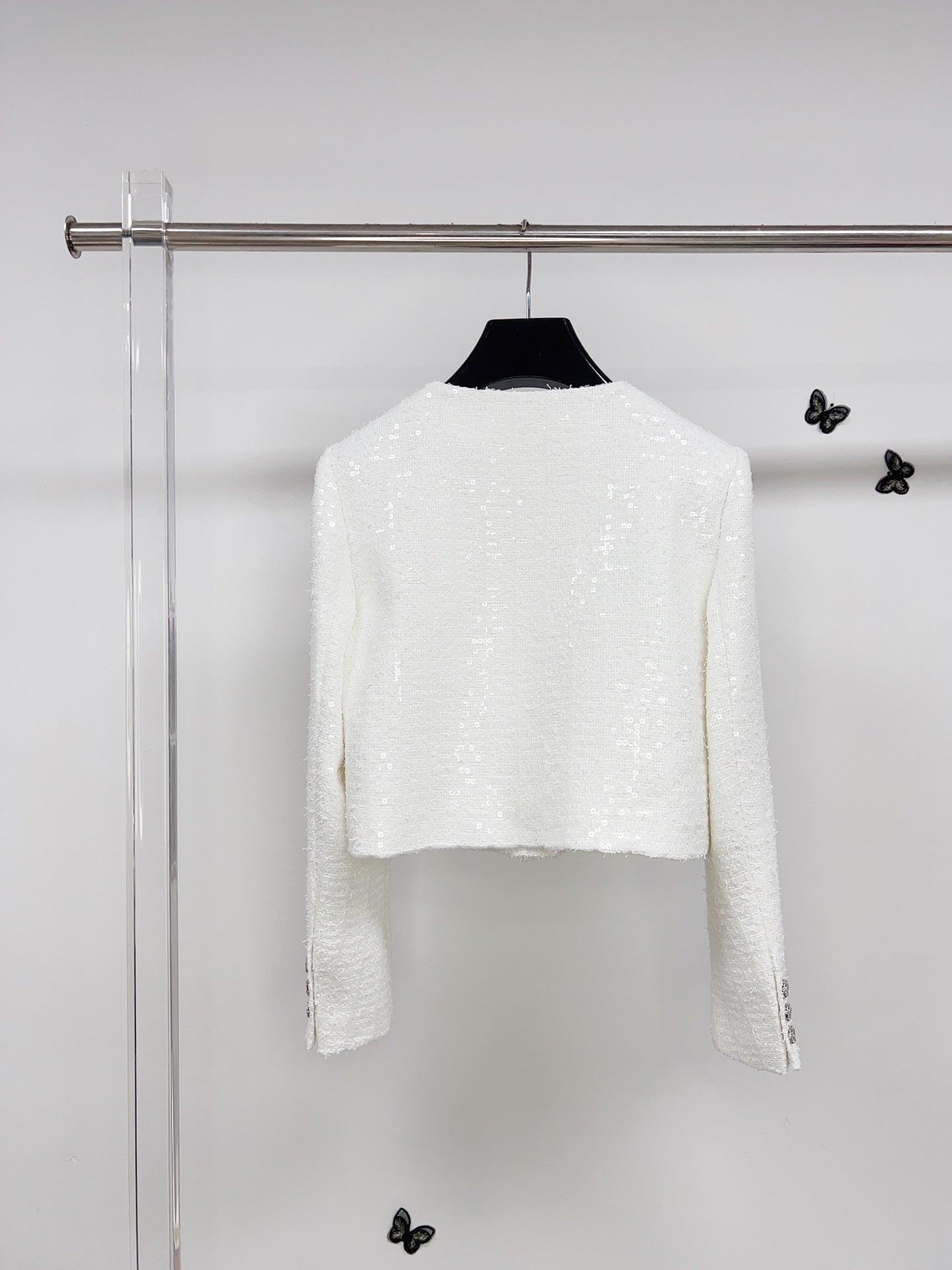 CC 25 Vest Jacket White Cotton 305856