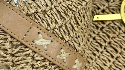 SAINT LAURENT YSL Raffia tote Bag
