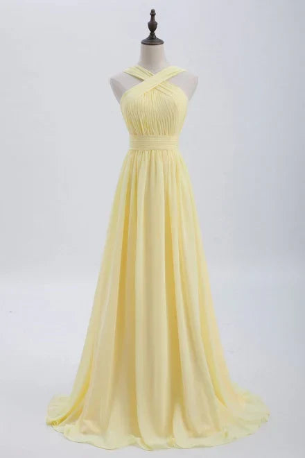 Elegant Chiffon A-Line Sleeveless Bridesmaid Dress