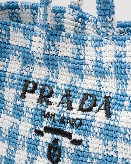 PRADA  Large crochet tote bag