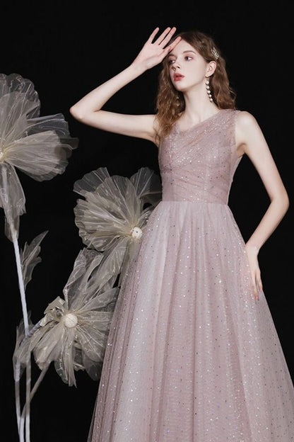 Sparkle Sleeveless A-Line Empire Sequin Party Dress