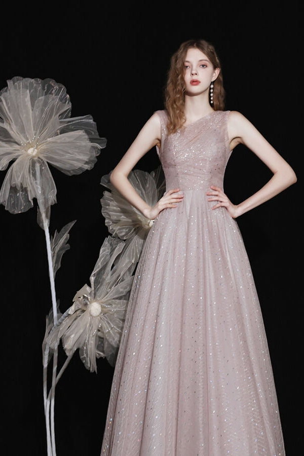 Sparkle Sleeveless A-Line Empire Sequin Party Dress