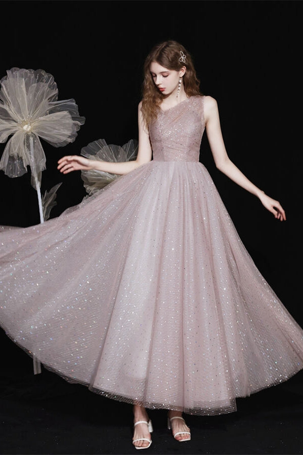 Sparkle Sleeveless A-Line Empire Sequin Party Dress