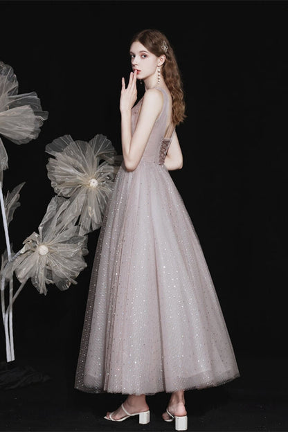 Sparkle Sleeveless A-Line Empire Sequin Party Dress