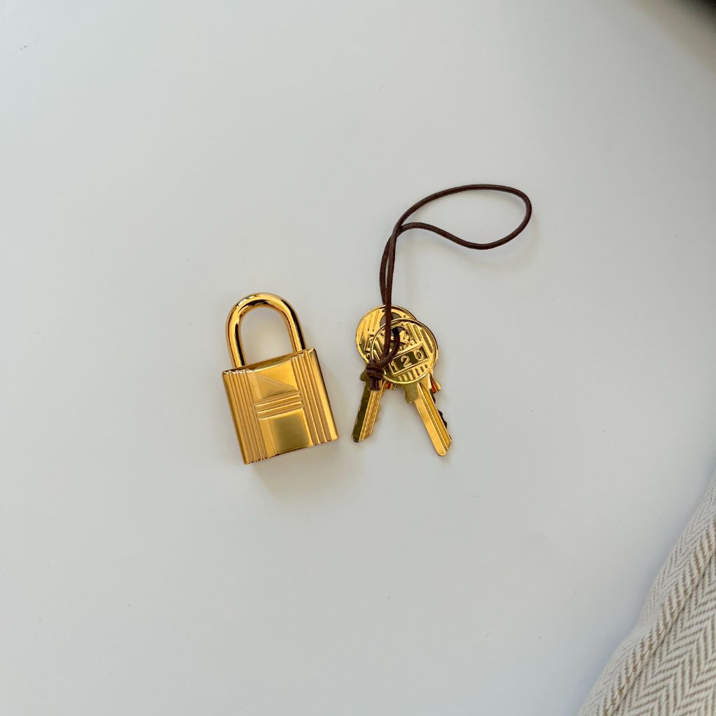 Hermes Picotin 22 Gris Meyer Bag with gold hardware