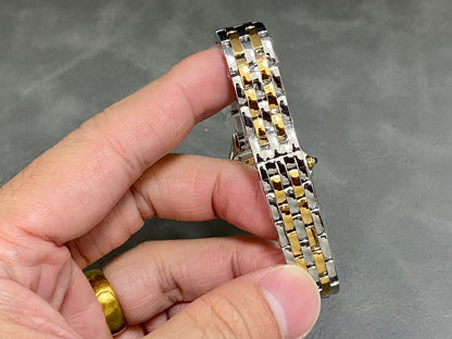 PANTHERE DE CARTIE 22MM QUARTZ GOLD STEEL WHITE DIAL BEST VERSION