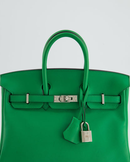 *FIRE PRICE* Hermès Birkin Bag 25cm Bamboo in Swift Leather with Palladium Hardware Bag