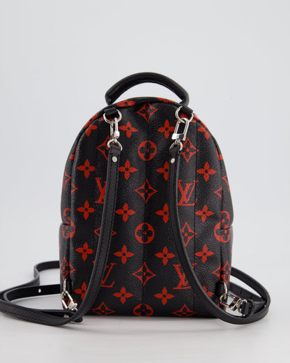*LIMITED EDITION* Louis Vuitton Infrarouge Palm Springs Mini Backpack in Monogram Canvas with Silver Hardware