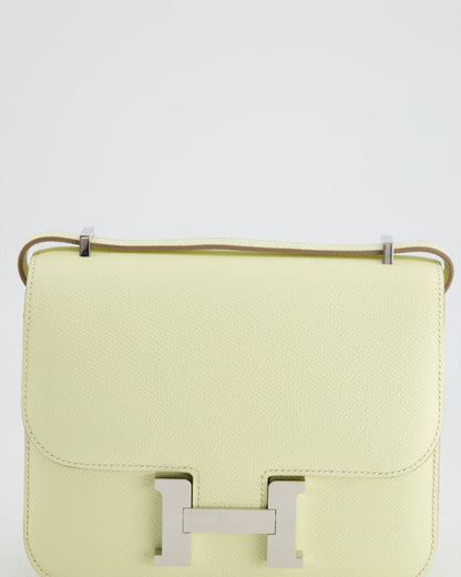 *NEW COLOUR* Hermès Constance III Mini 18cm Miroir Bag in Jaune Milton Epsom Leather with Palladium Hardware
