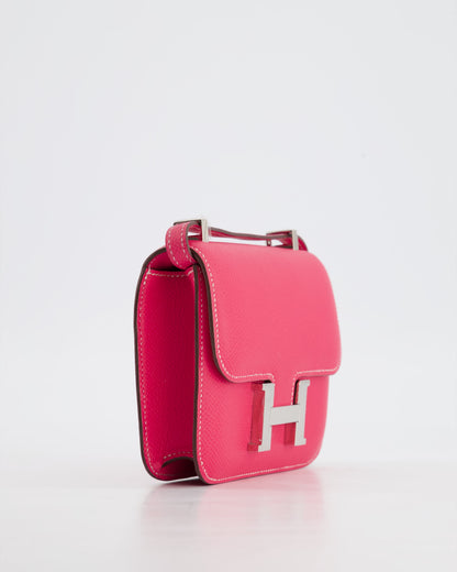*RARE HOT* Hermès Micro Constance Bag Rose Tyrien Epsom Leather with Palladium Hardware