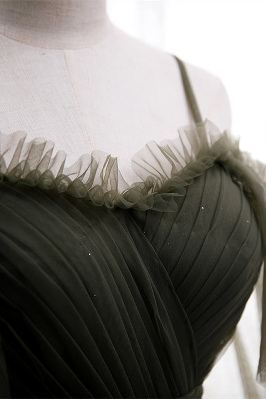 Sweetheart Off-Shoulder Tulle A-Line Empire Party Evening Dress
