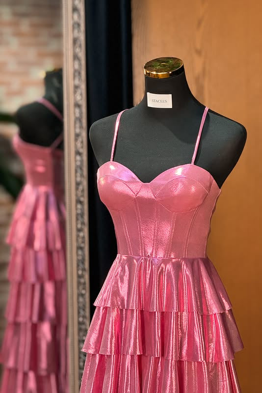 Satin A-Line Sweetheart Sleeves Long Party Prom Dress