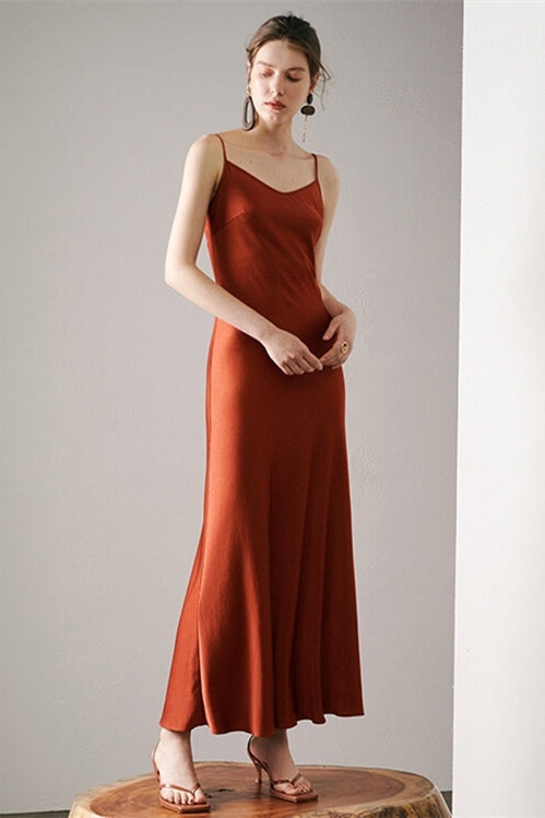Straps Dark Green Tea Length Dress