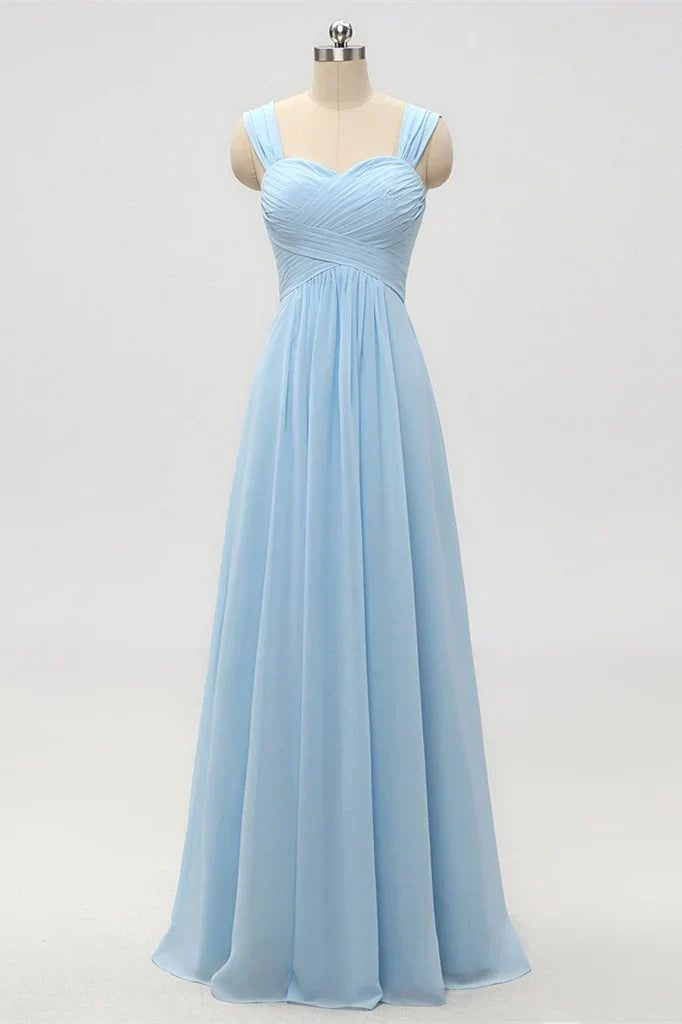 Sweetheart Sleeveless Empire Chiffon A-Line Bridesmaid Dress