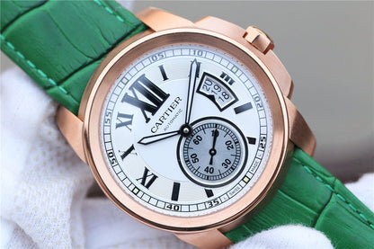 CALIBRE DIVER 42 AUTOMATIC ROSE GOLD CASE WHITE DIAL