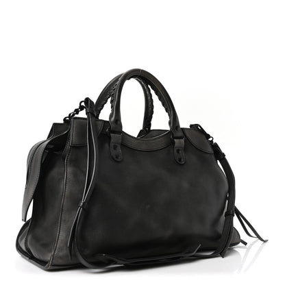 Used Calfskin Black Hardware Neo Classic City Black