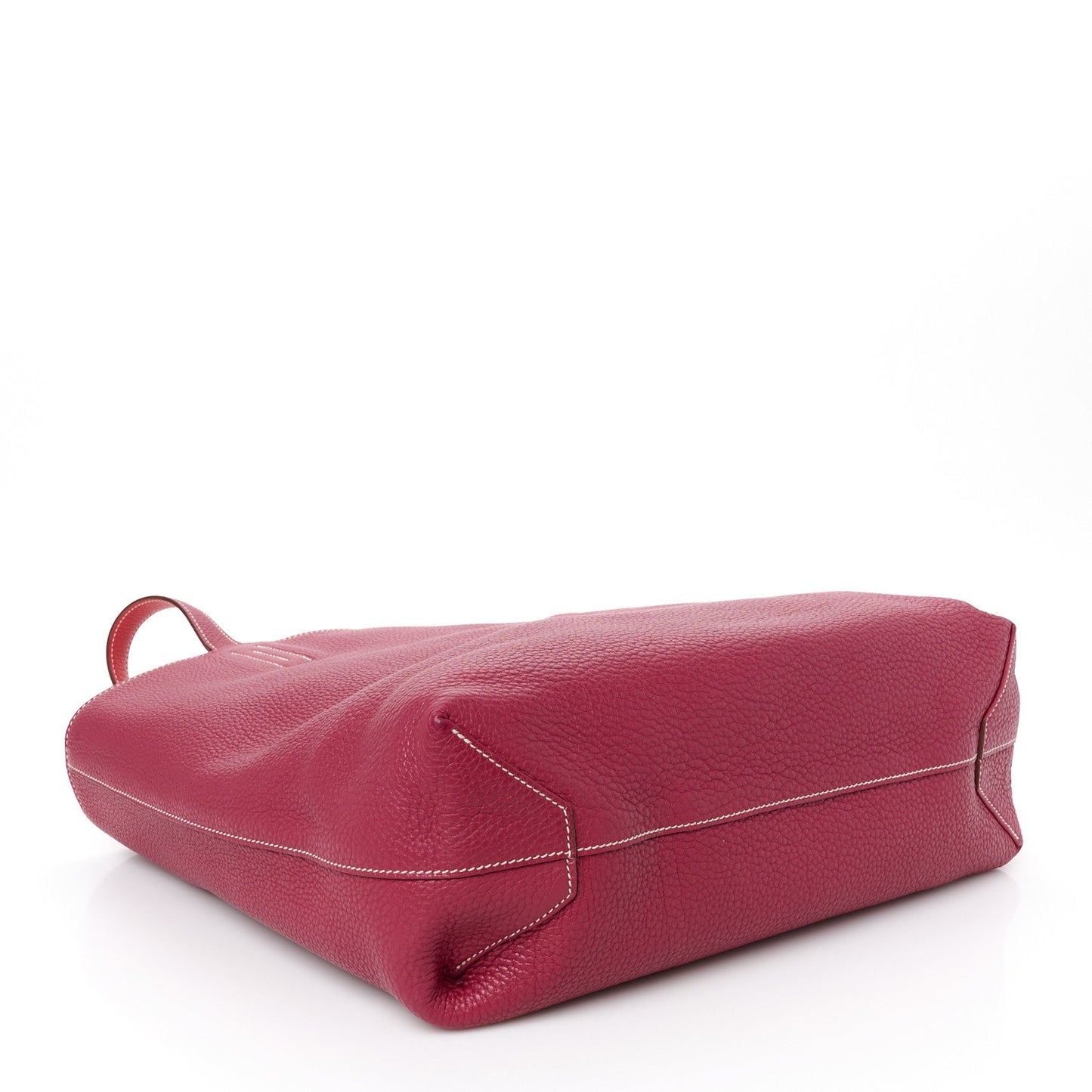 Taurillon Clemence Double Sens 36 Reversible Tote Rubis Bougainvillea