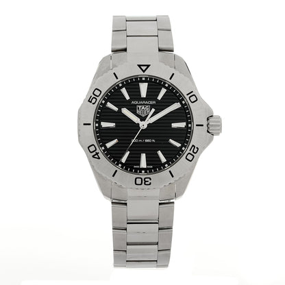 Stainless Steel 40mm Aquaracer Professional 200 Quartz Watch Black WBP1110
