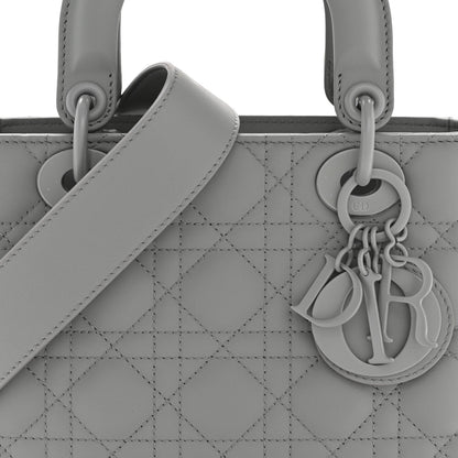 Ultra Matte Calfskin Cannage Small My ABCDior Lady Dior Grey