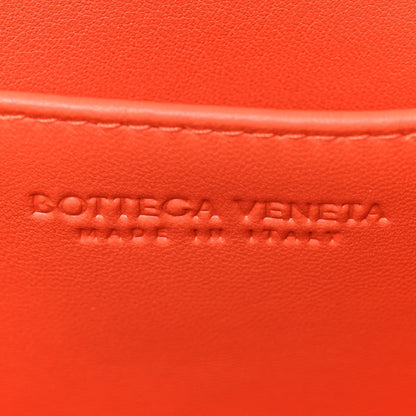 Nappa Intrecciato Small East West Andiamo Shoulder Bag New Sauge Orange Celadon
