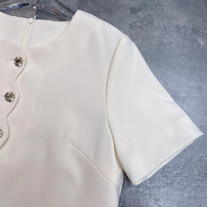 CHANEL 25S SHORT-SLEEVE LOOSE DRESS 503