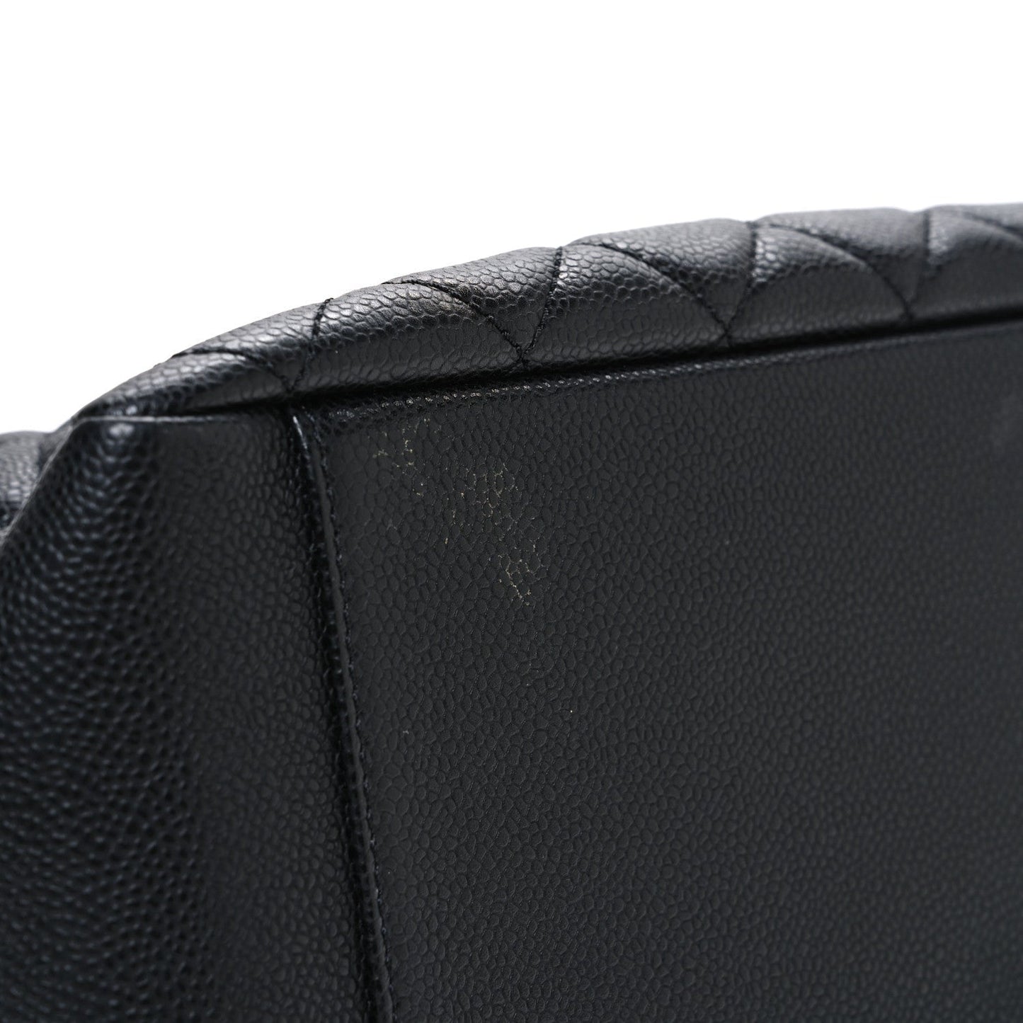 Caviar Quilted Grand Shopping Tote GST Black