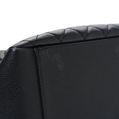 Caviar Quilted Grand Shopping Tote GST Black