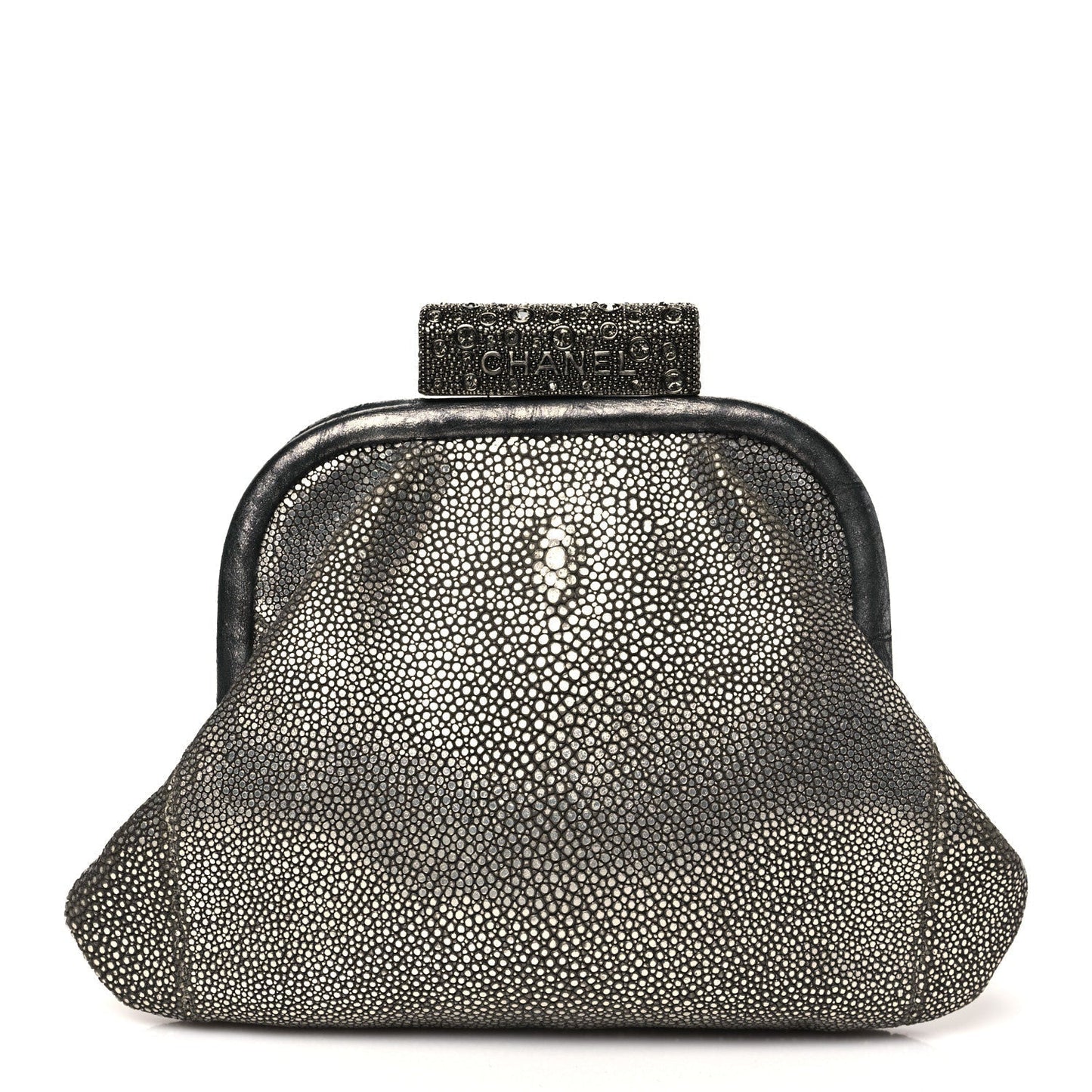 Stingray Degrade Frame Clutch Silver