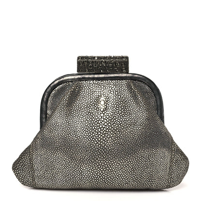 Stingray Degrade Frame Clutch Silver