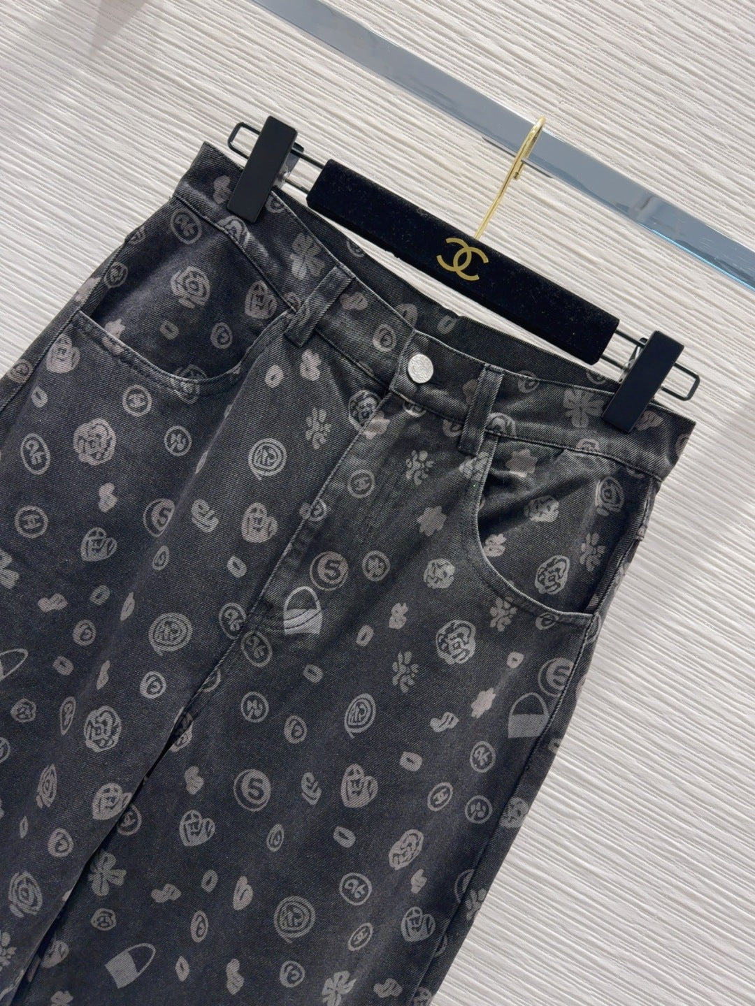 CC 25 Jeans Black Cotton